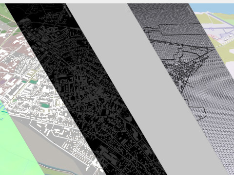 Cityscape Kuressaare Estonia 3D Модель