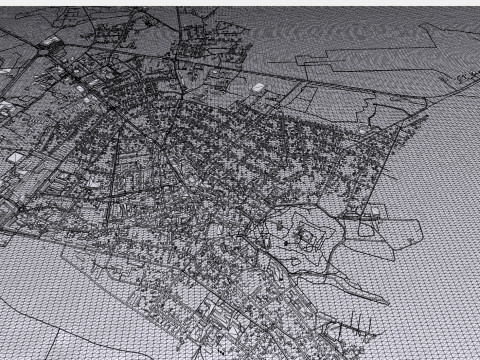 Cityscape Kuressaare Estonia 3D Модель