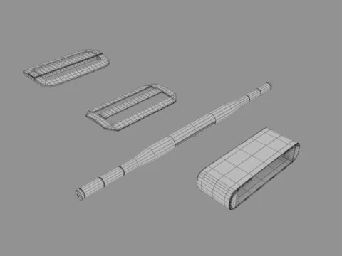 Laccio emostatico per bendaggio elastico Modello 3D