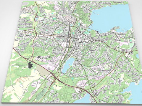 Cityscape Lahti Finland 3D Model