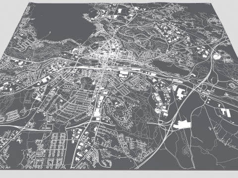 Cityscape Lahti Finland 3D Model