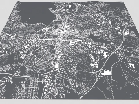 Cityscape Lahti Finland 3D Model