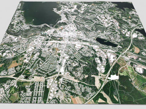 Cityscape Lahti Finland 3D Model