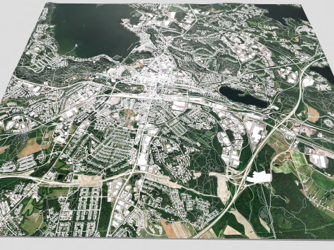 Cityscape Lahti Finland 3D Model