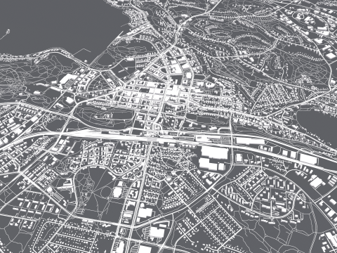 Cityscape Lahti Finland 3D Model