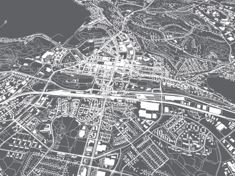 Cityscape Lahti Finland 3D Model