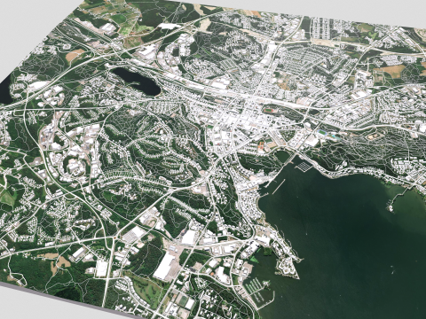 Cityscape Lahti Finland 3D Model