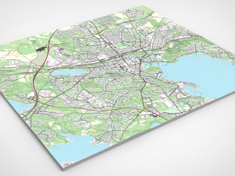 Cityscape Lahti Finland 3D Model