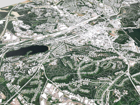 Cityscape Lahti Finland 3D Model