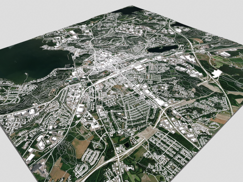 Cityscape Lahti Finland 3D Model