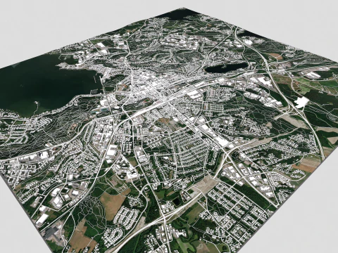 Cityscape Lahti Finland 3D Model