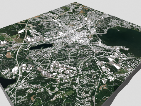 Cityscape Lahti Finland 3D Model