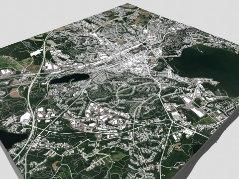 Cityscape Lahti Finland 3D Model