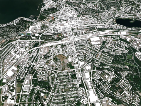 Cityscape Lahti Finland 3D Model