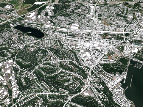Cityscape Lahti Finland 3D Model