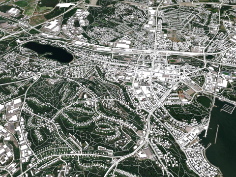 Cityscape Lahti Finland 3D Model