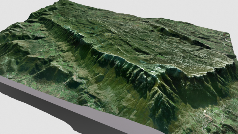 Mountain landscape Panormo Italy 3D Model .c4d .max .obj .3ds .fbx .stl .blend