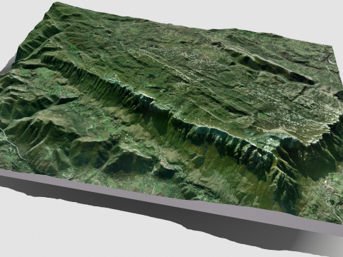 Mountain landscape Panormo Italy 3D मॉडल