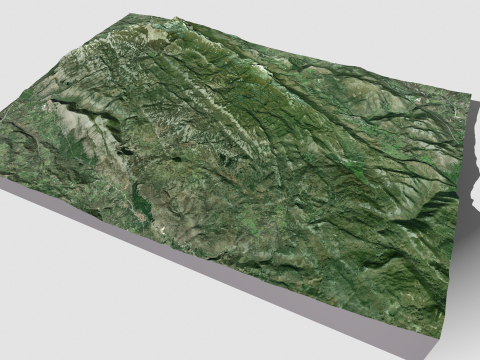 Mountain landscape Panormo Italy 3D मॉडल
