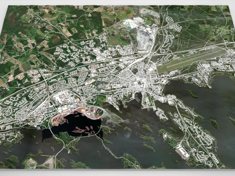 Cityscape Lappeenranta Finland 3D Model