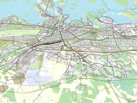 Cityscape Lappeenranta Finland 3D Model