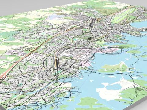 Cityscape Lappeenranta Finland 3D Model