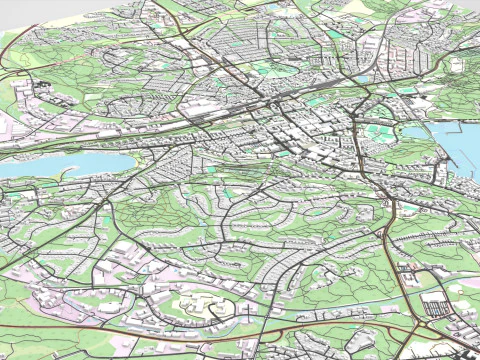Cityscape Lappeenranta Finland 3D Model