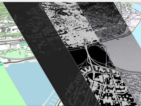 Cityscape Ostersund Sweden 3D Model