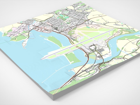 Cityscape Stjordal Norway 3Dモデル
