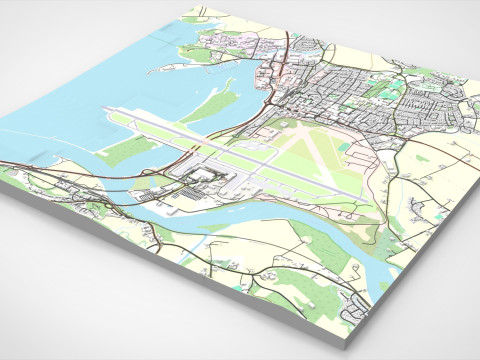 Cityscape Stjordal Norway 3D Modell