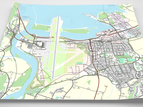 Cityscape Stjordal Norway 3D Modell