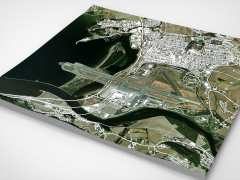 Cityscape Stjordal Norway 3D Modell
