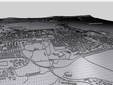 Cityscape Stjordal Norway 3D Modell