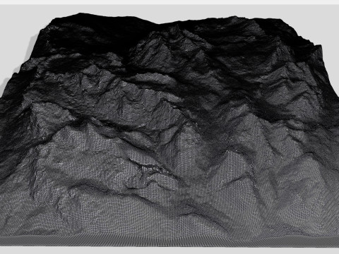 Mountain landscape Piz Parom Italy 3Dモデル