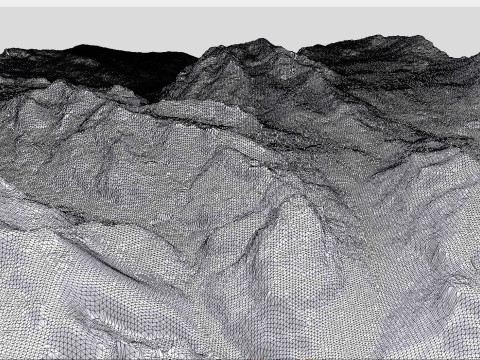 Mountain landscape Piz Parom Italy 3Dモデル