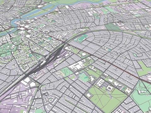 Cityscape Tartu Estonia 3D Model