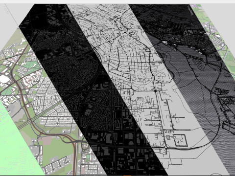 Cityscape Tartu Estonia Modello 3D