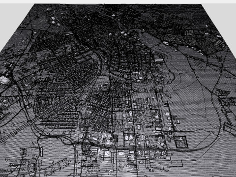Cityscape Tartu Estonia Modello 3D