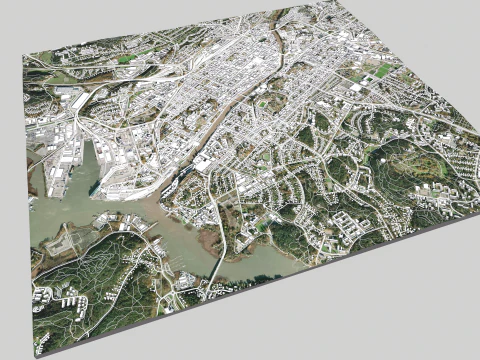 Cityscape Turku Finland 3D Model