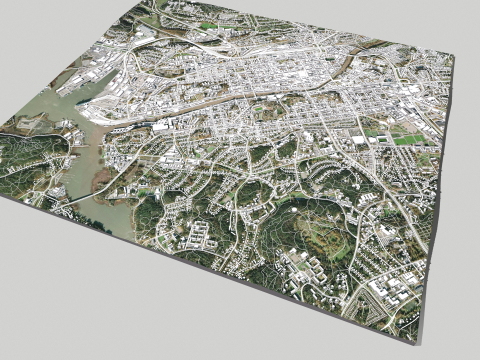 Cityscape Turku Finland 3D Модель