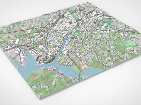 Cityscape Turku Finland 3D Model