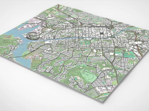 Cityscape Turku Finland 3D Model