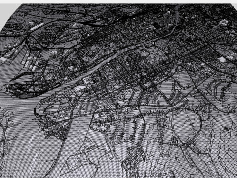 Cityscape Turku Finland 3D Модель
