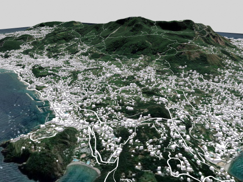 Island Ischia Tyrrhenian Sea Italy Modello 3D