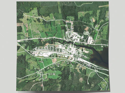 Cityscape Svenstavik Sweden 3D Model
