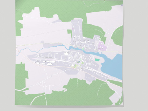 Cityscape Svenstavik Sweden 3D Model