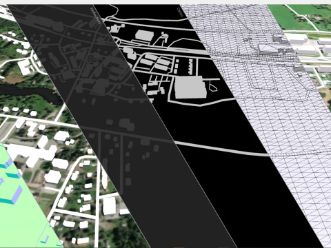 Cityscape Svenstavik Sweden 3D Model