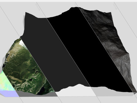 Mountain Landscape Civetta Italy 3D Model