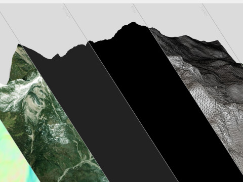 Mountain Landscape Civetta Italy 3D Model