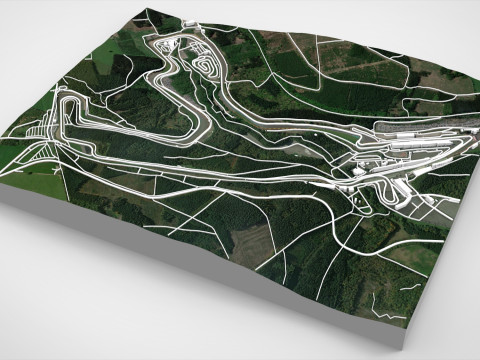 Circuit de Spa-Francorchamps Belgium 3Dモデル